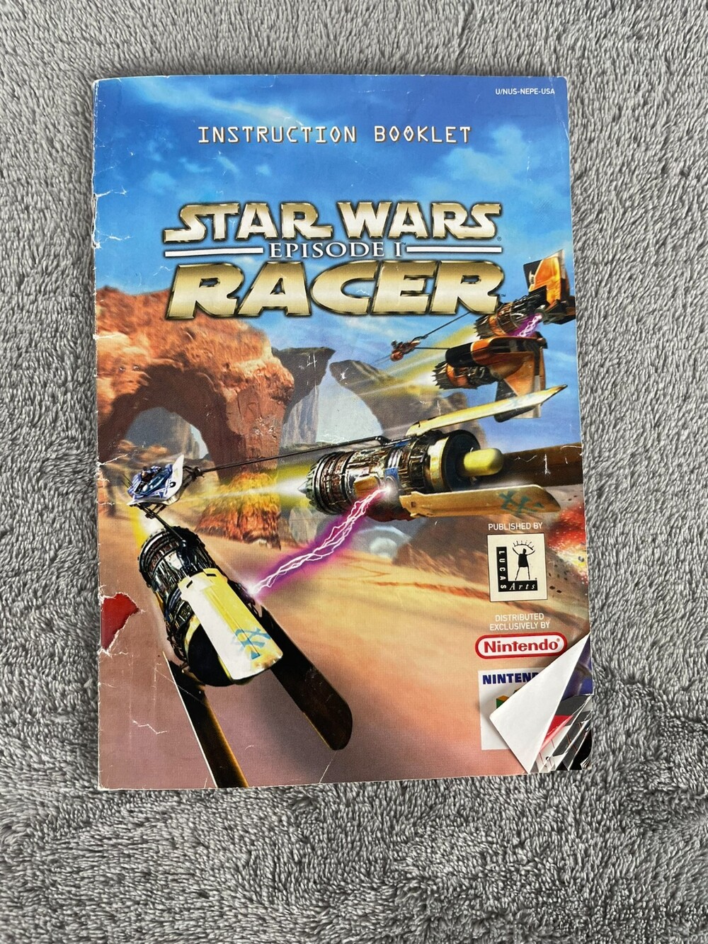 Star Wars Episode I Racer (Nintendo 64, N64) Instruction Manual Booklet only